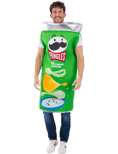 Disfraz de Pringles® sabor crema agria y cebolla para adulto