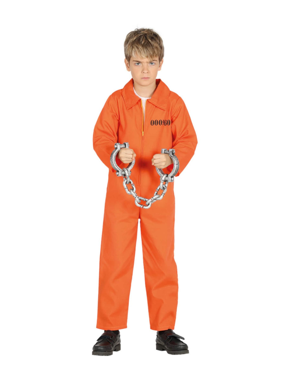 Disfraz de prisionero para niño naranja