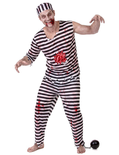 Disfraz de preso zombie hombre
