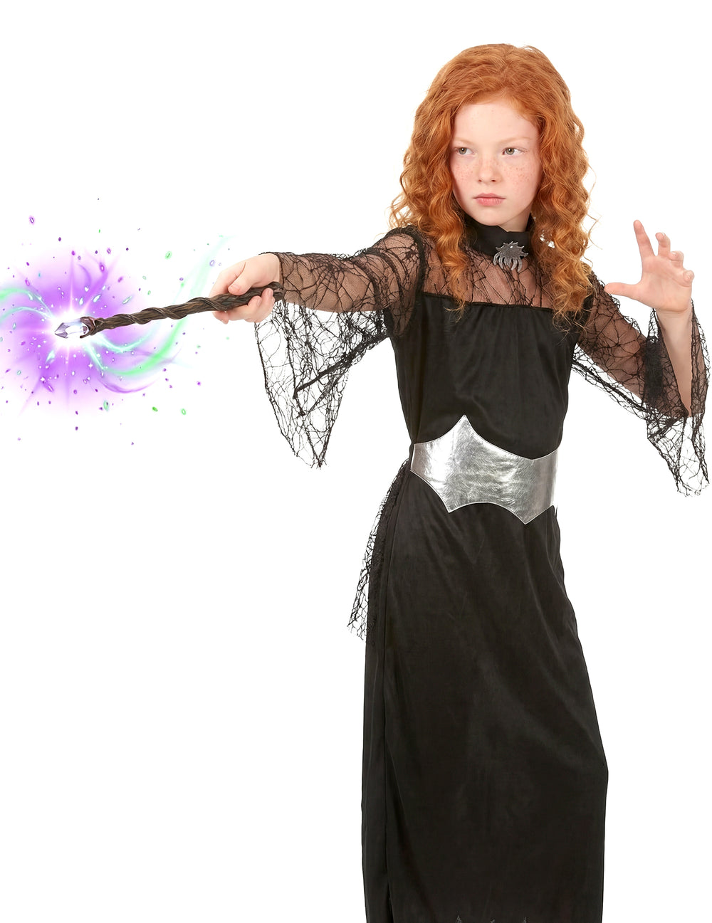 Baguette magique avec effets du déguisement reine araignée pour fille