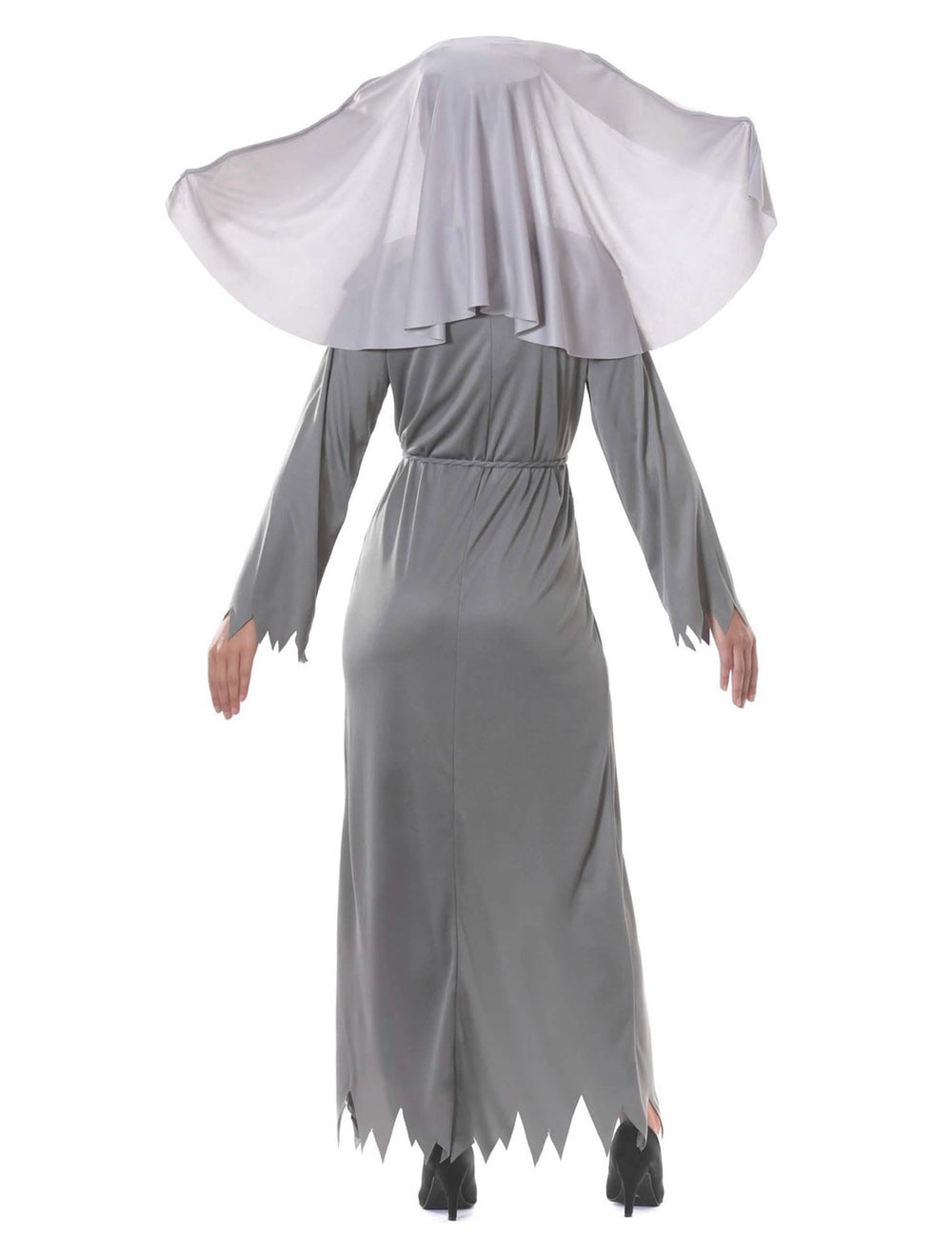 Vue de dos du déguisement de religieuse possédée pour femme
