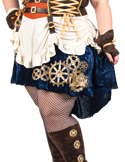 Disfraz de steampunk retro futurista para mujer talla grande