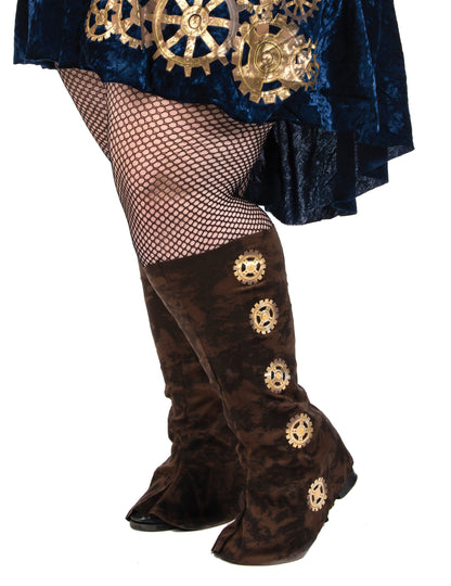 Disfraz de steampunk retro futurista para mujer talla grande