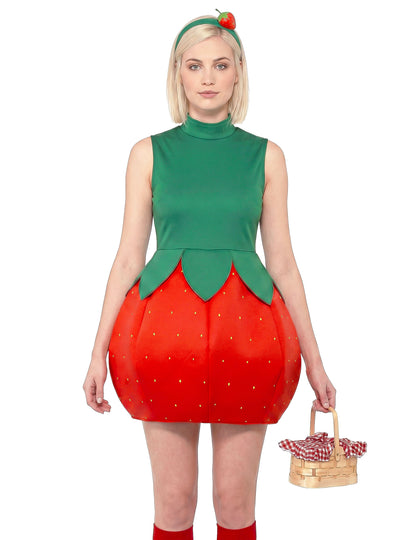 Disfraz vestido fresa Mujer