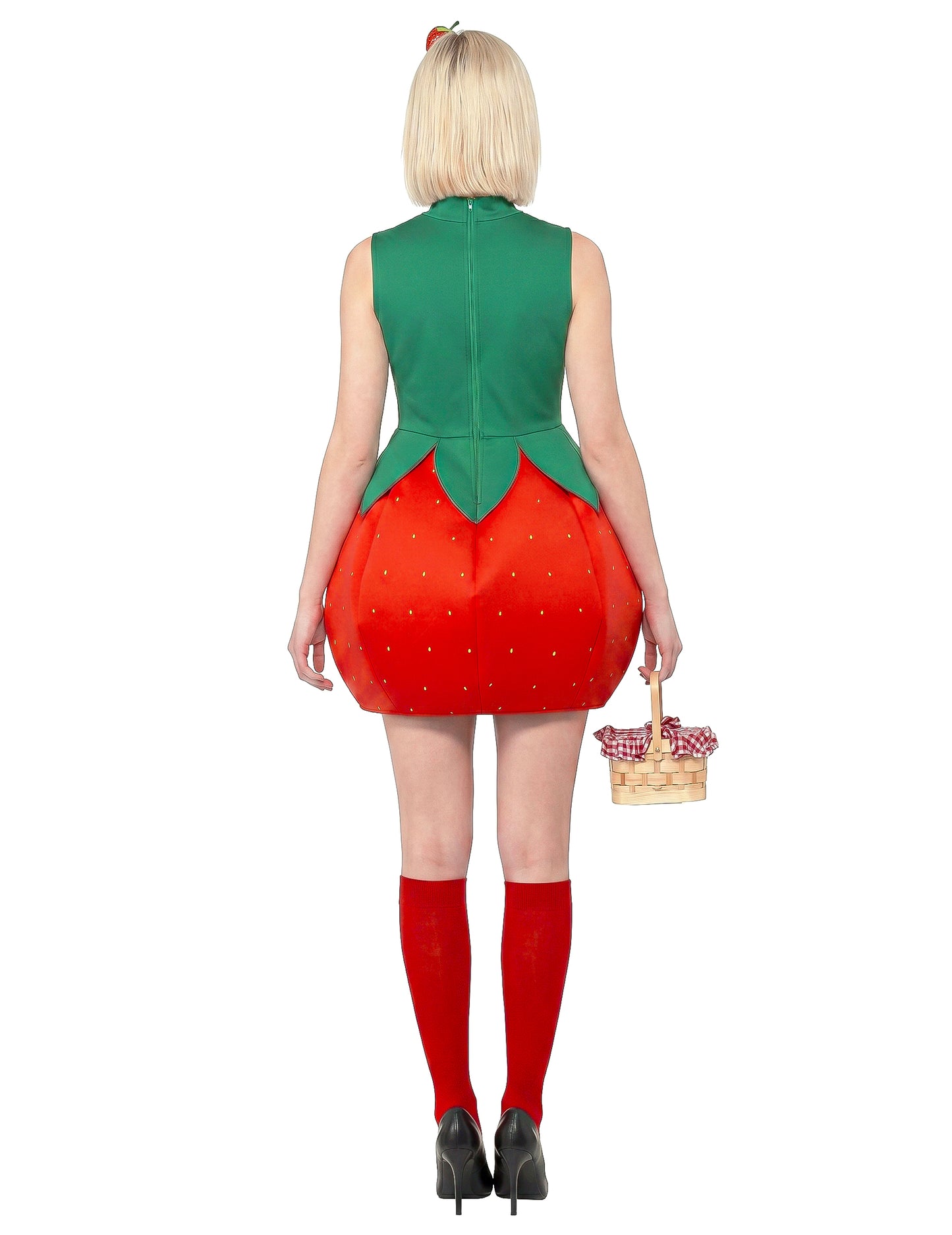 Disfraz vestido fresa Mujer