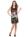 Disfraz vestido lentejuelas calavera