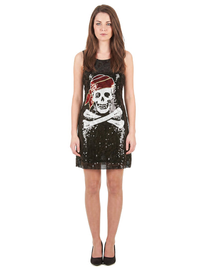 Disfraz vestido lentejuelas calavera