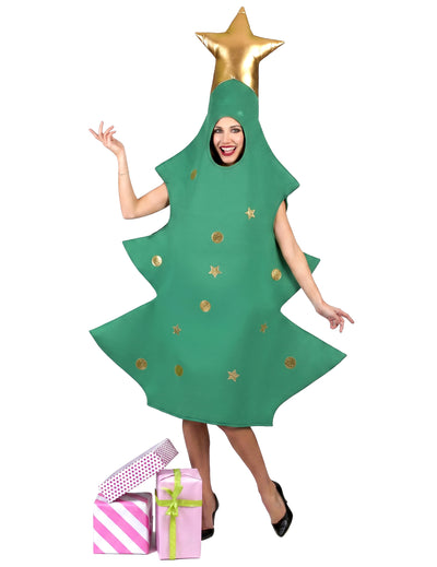 Disfraz árbol de Navidad 3D adulto