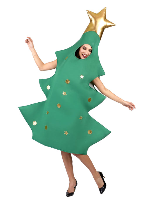 Disfraz árbol de Navidad 3D adulto