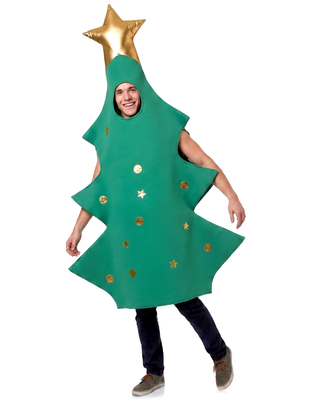 Disfraz árbol de Navidad 3D adulto