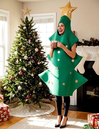 Disfraz árbol de Navidad 3D adulto