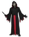 Disfraz de Scream™ con máscara negra y roja para adulto