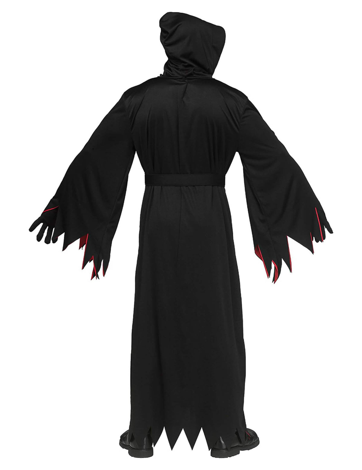 Disfraz de Scream™ con máscara negra y roja para adulto