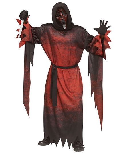 Disfraz de Scream™ rojo con máscara para adulto