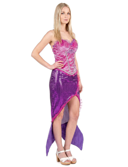 Disfraz de sirena rosa mujer