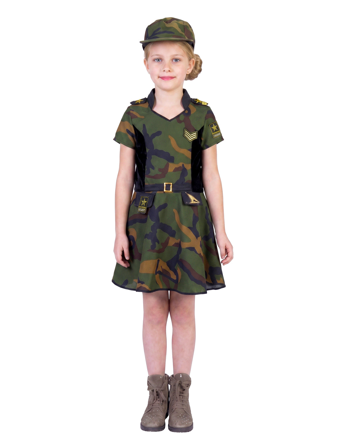Disfraz de soldado para niña