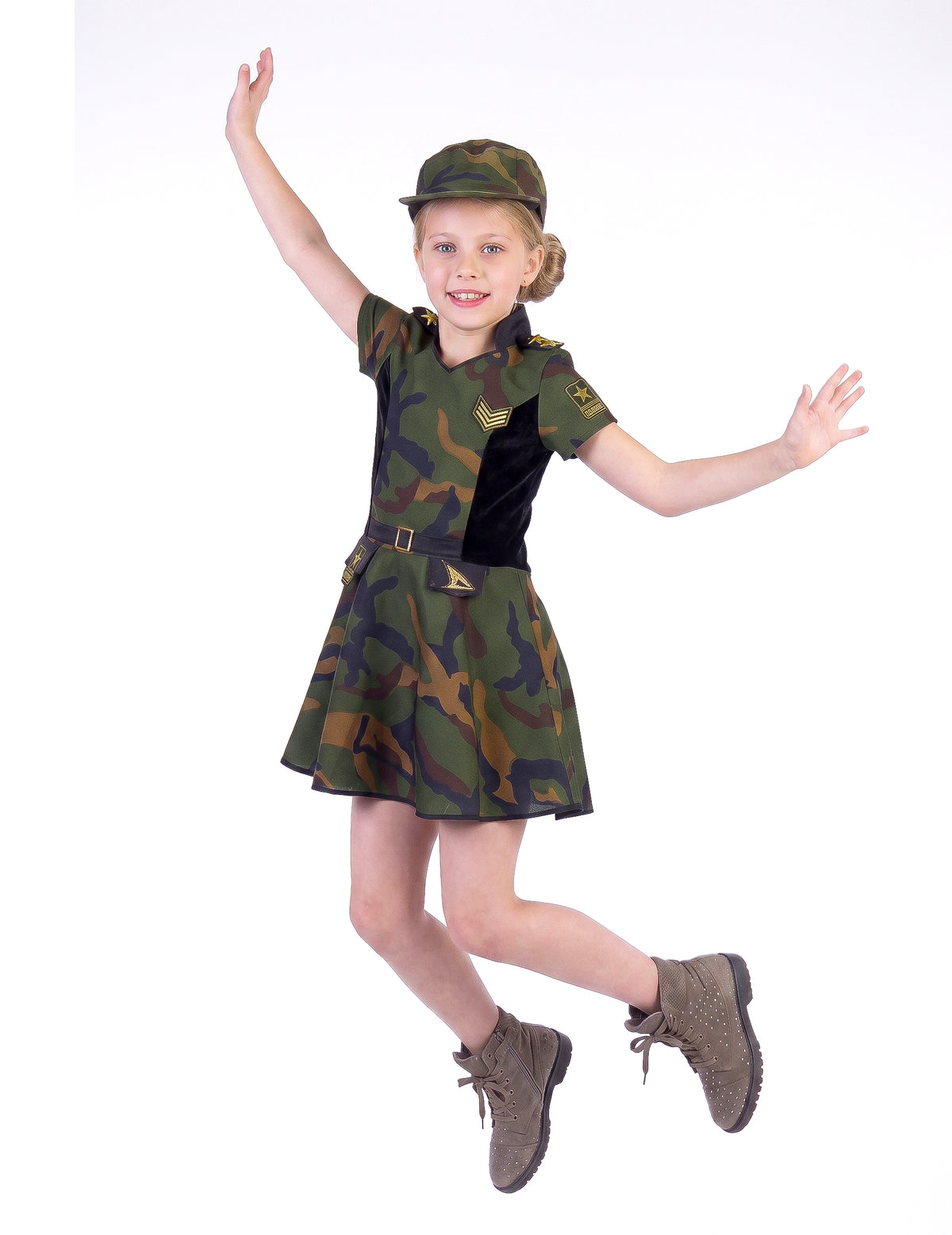 Disfraz de soldado para niña