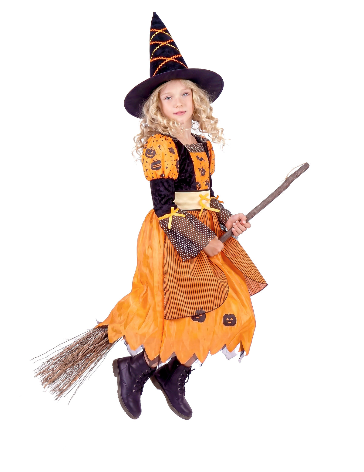 Disfraz de bruja para niña ideal para Halloween