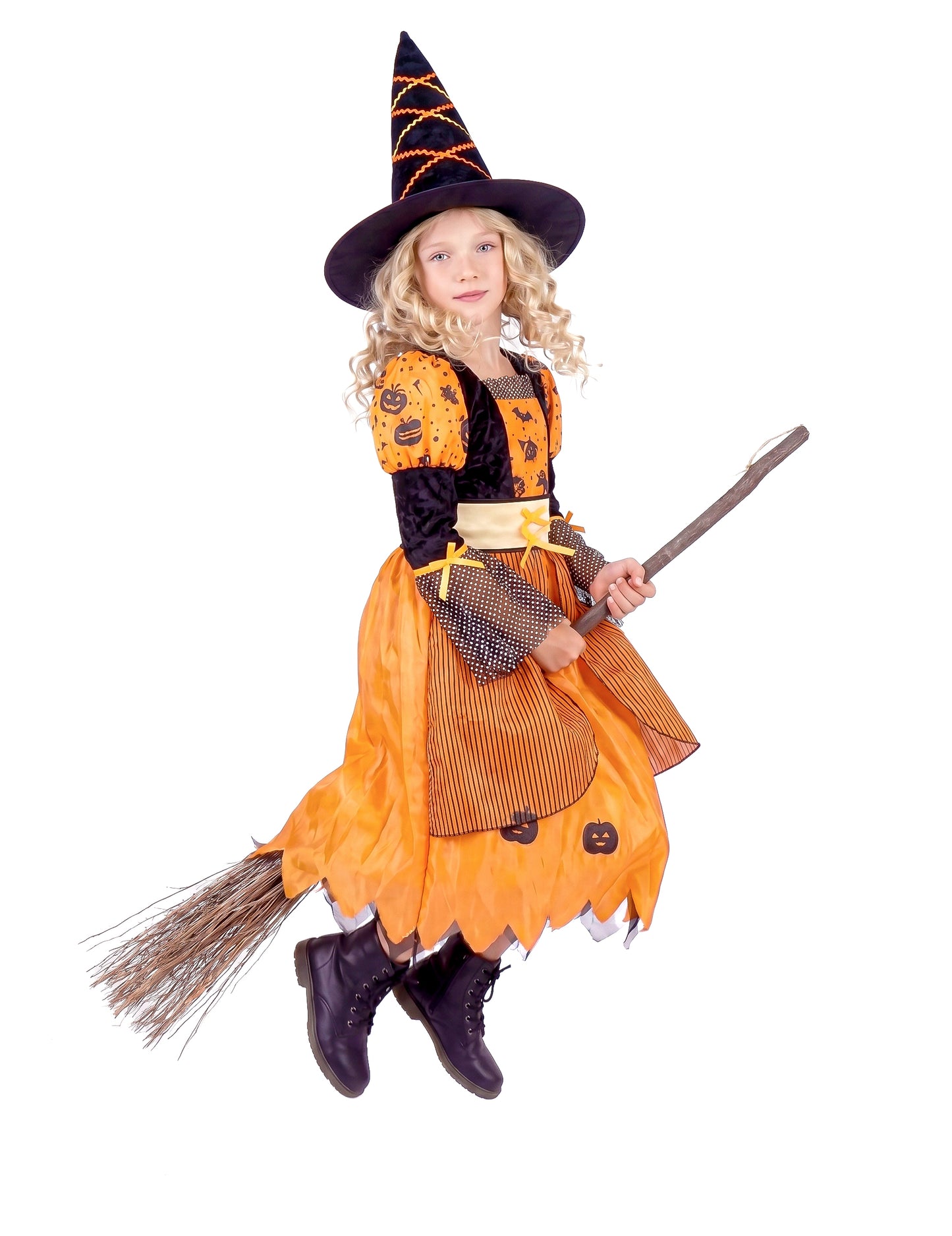 Disfraz de bruja para niña ideal para Halloween