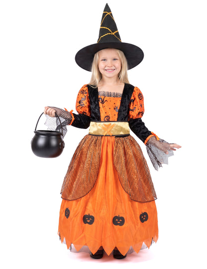 Disfraz de bruja para niña ideal para Halloween