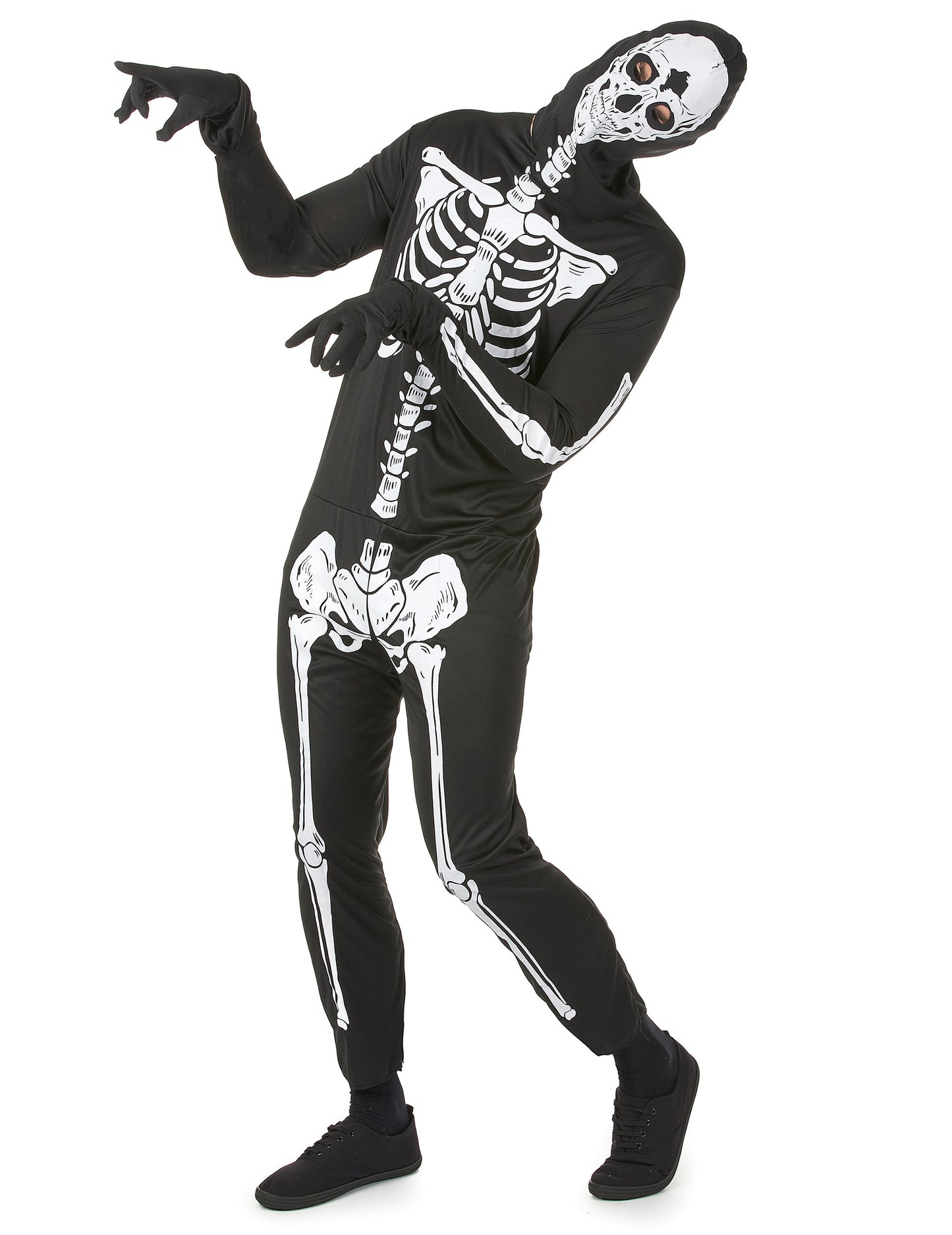 Vue d'ensemble du déguisement de squelette Halloween