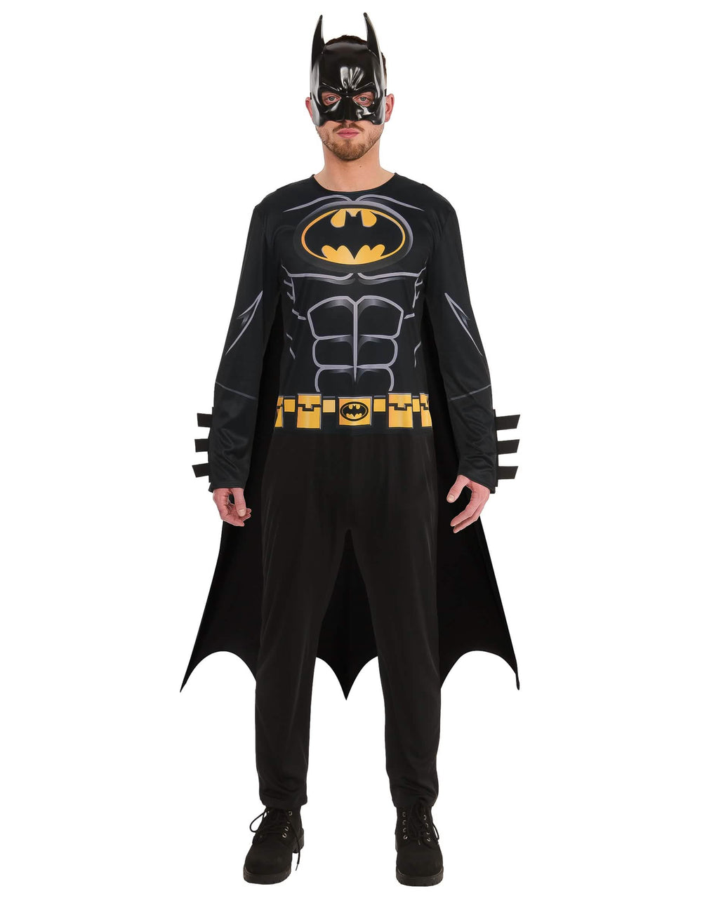 Vue de face du déguisement standard Batman pour adulte