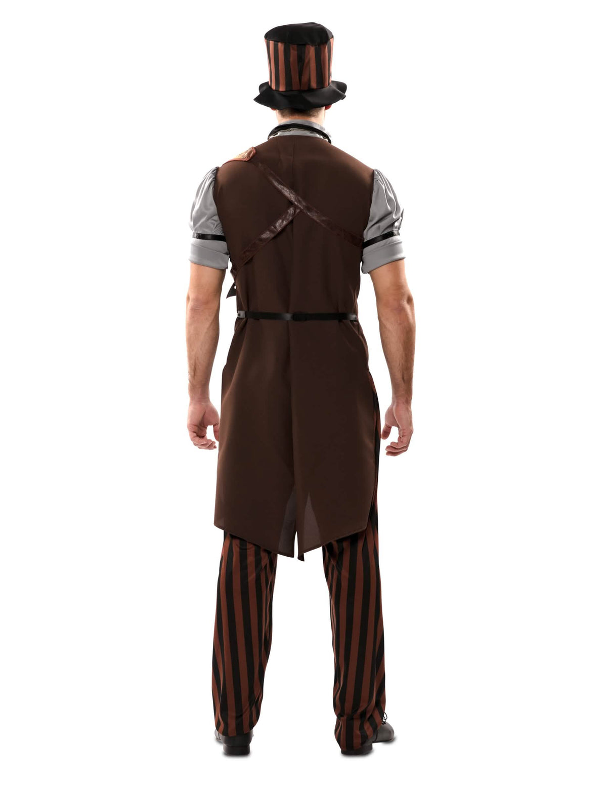 Vista trasera del disfraz steampunk para hombre