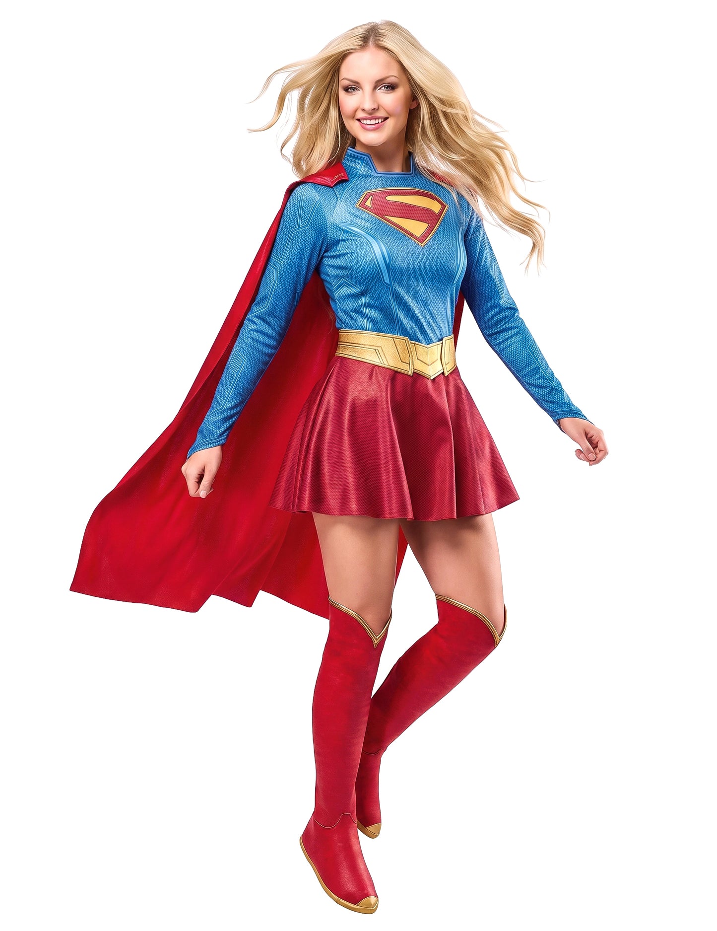 Disfraz de Supergirl de lujo para mujer