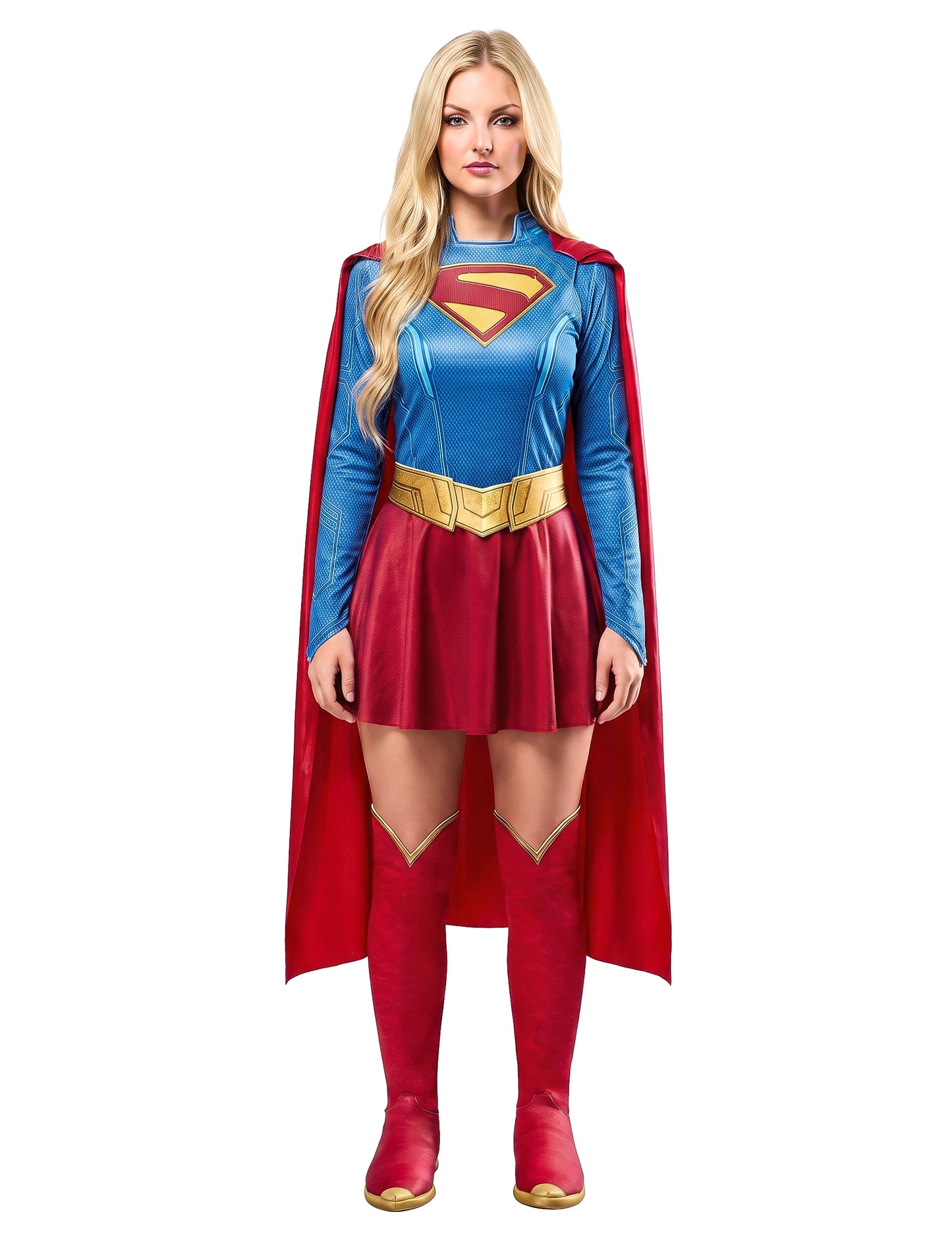 Disfraz de Supergirl de lujo para mujer