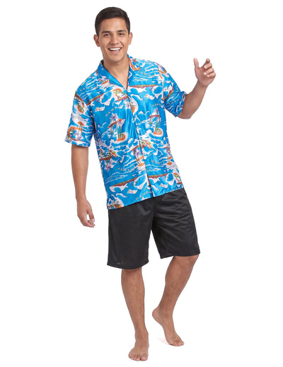 Disfraz de turista hawaiano hombre
