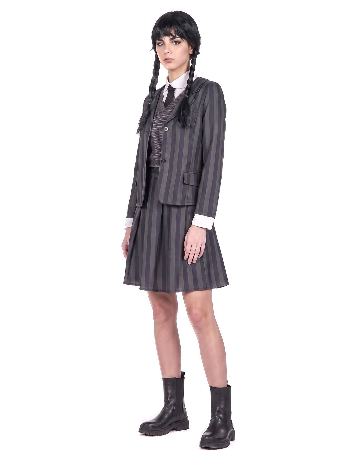 Disfraz de uniforme escolar gótico para mujer