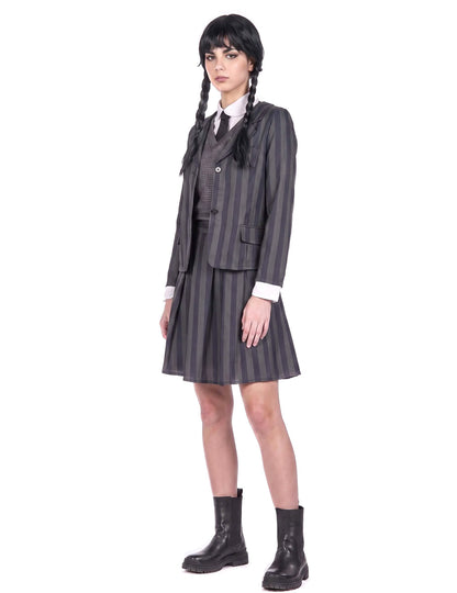 Disfraz de uniforme escolar gótico para mujer