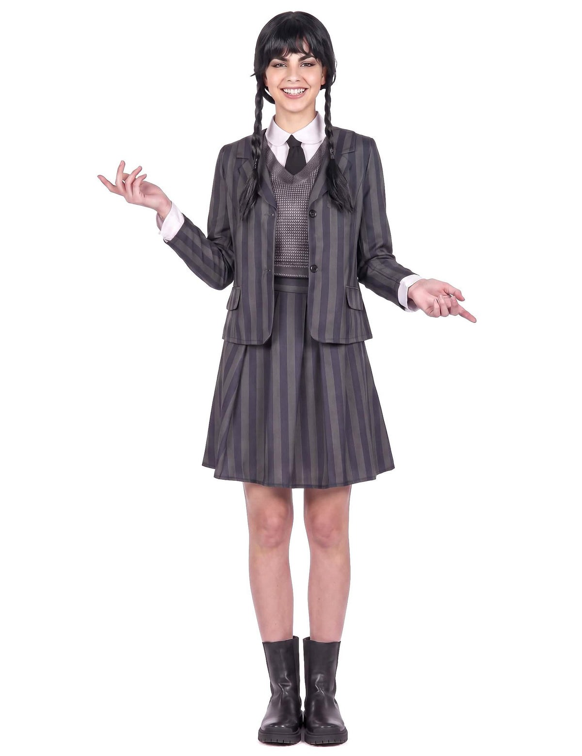 Disfraz de uniforme escolar gótico para mujer