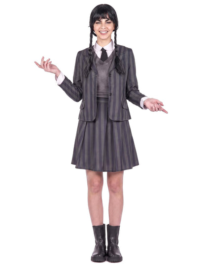 Disfraz de uniforme escolar gótico para mujer