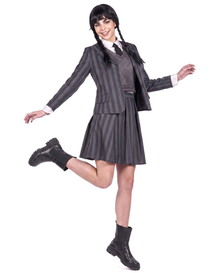 Disfraz de uniforme escolar gótico para mujer