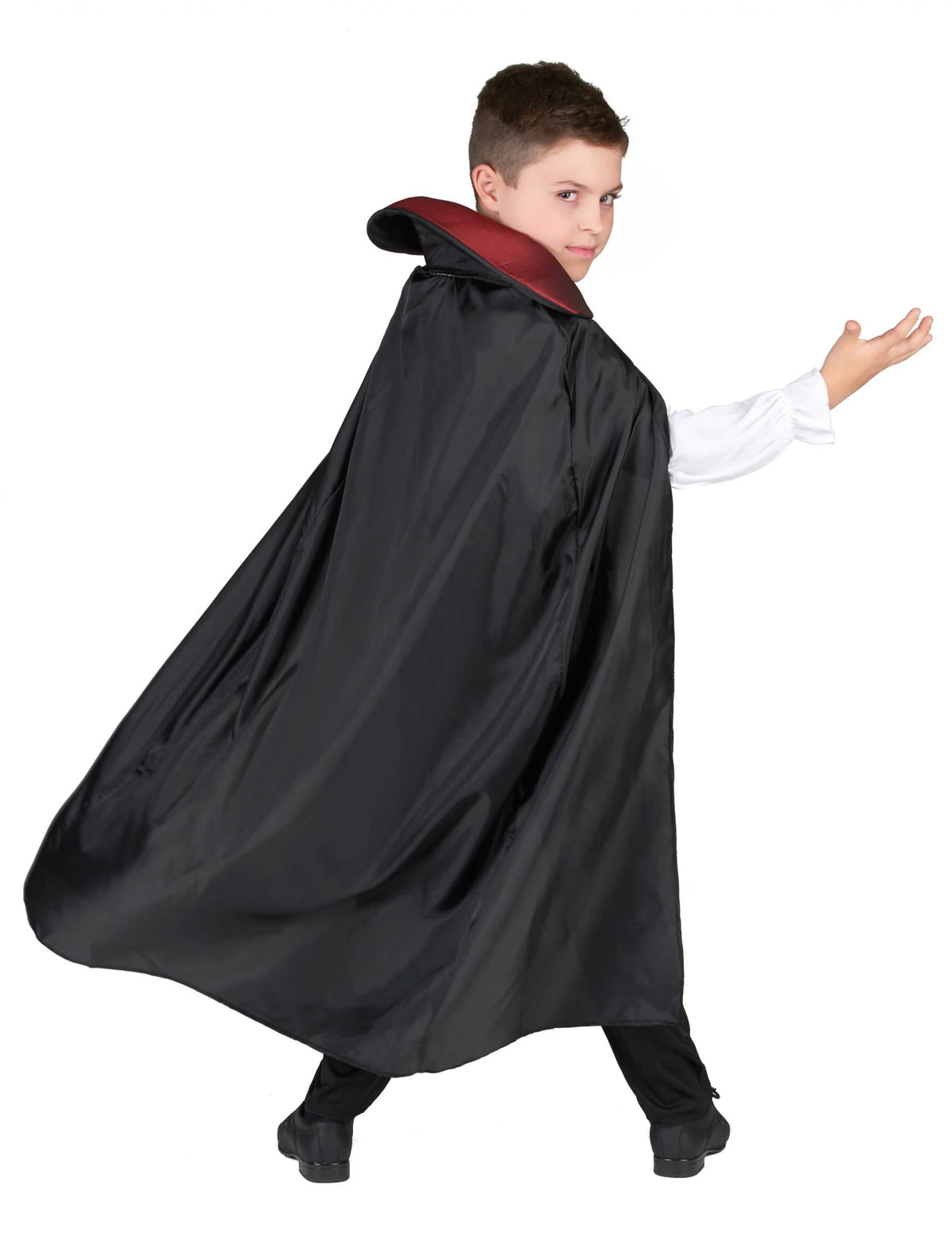 Vista trasera del disfraz de vampiro elegante para niño