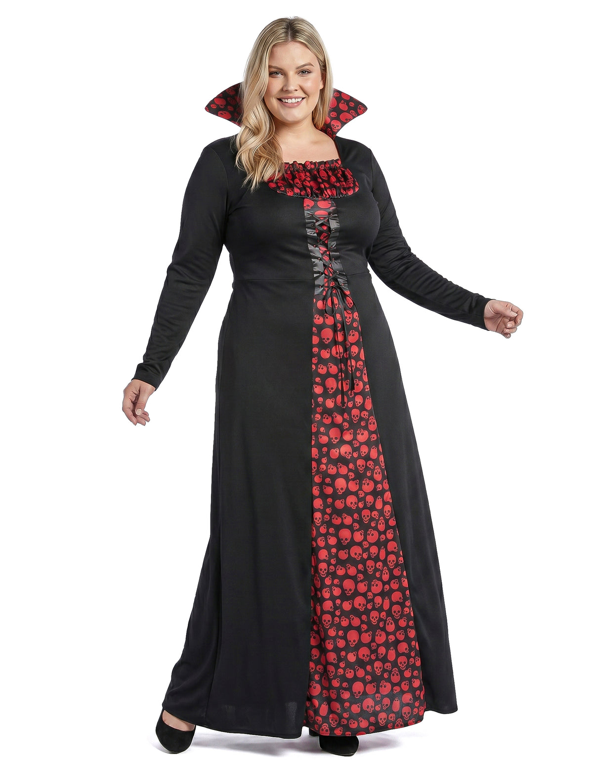 Disfraz de vampira elegante talla grande para mujer