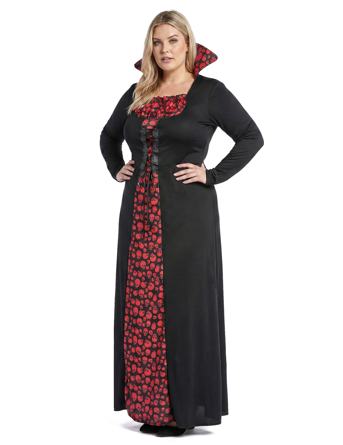 Disfraz de vampira elegante talla grande para mujer