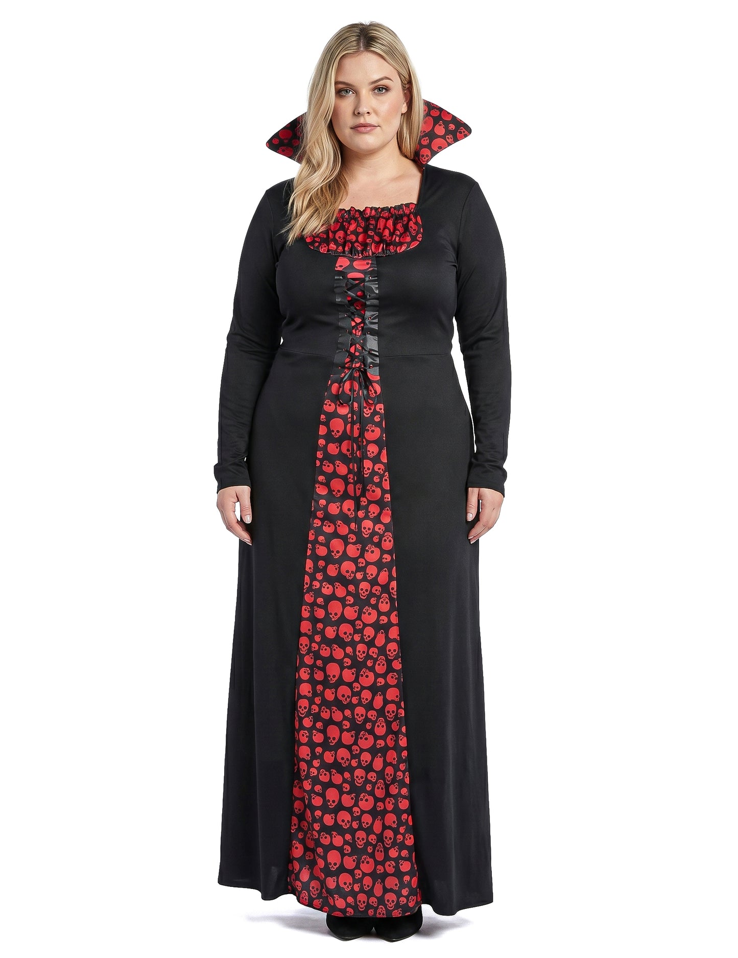 Disfraz de vampira elegante talla grande para mujer