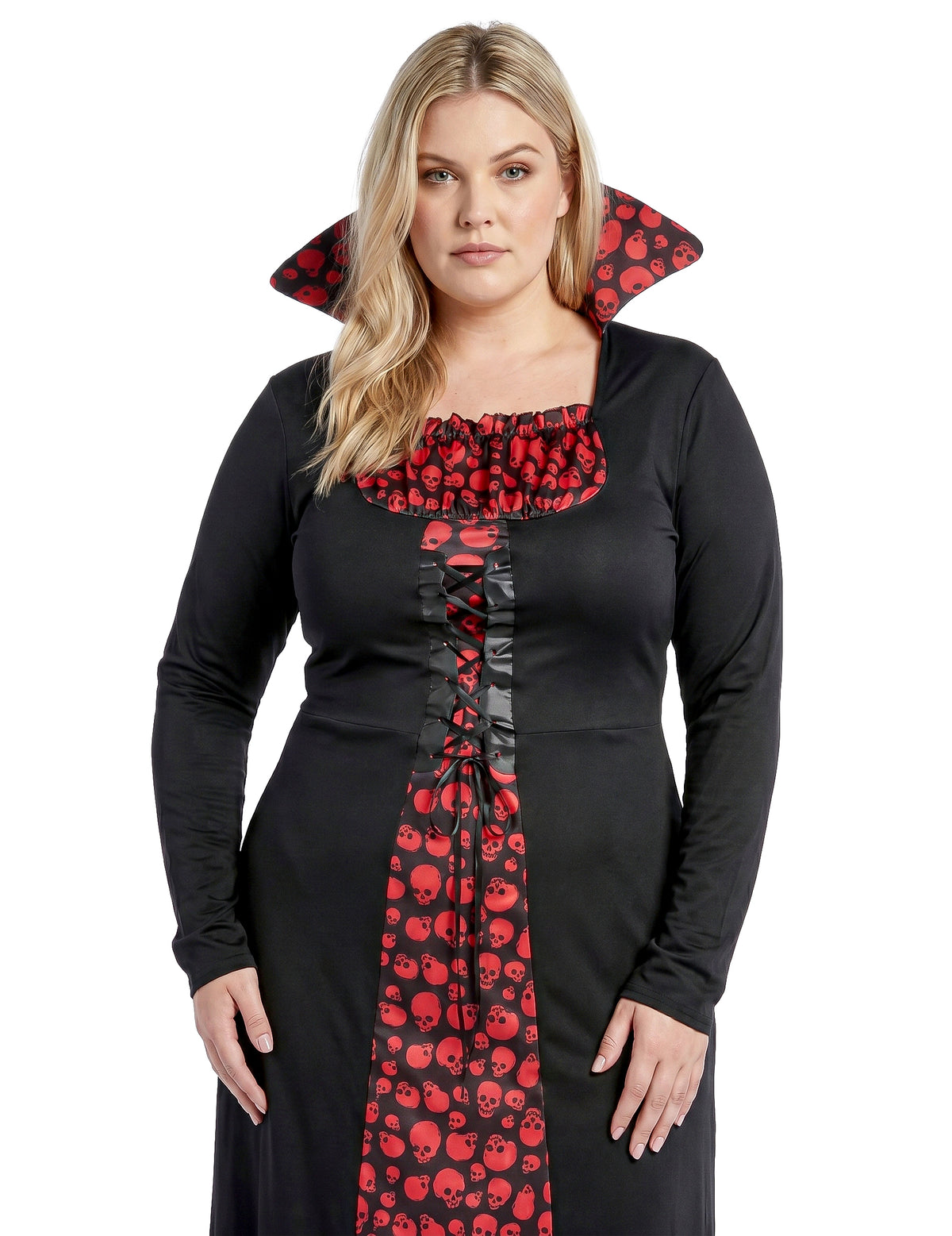 Disfraz de vampira elegante talla grande para mujer