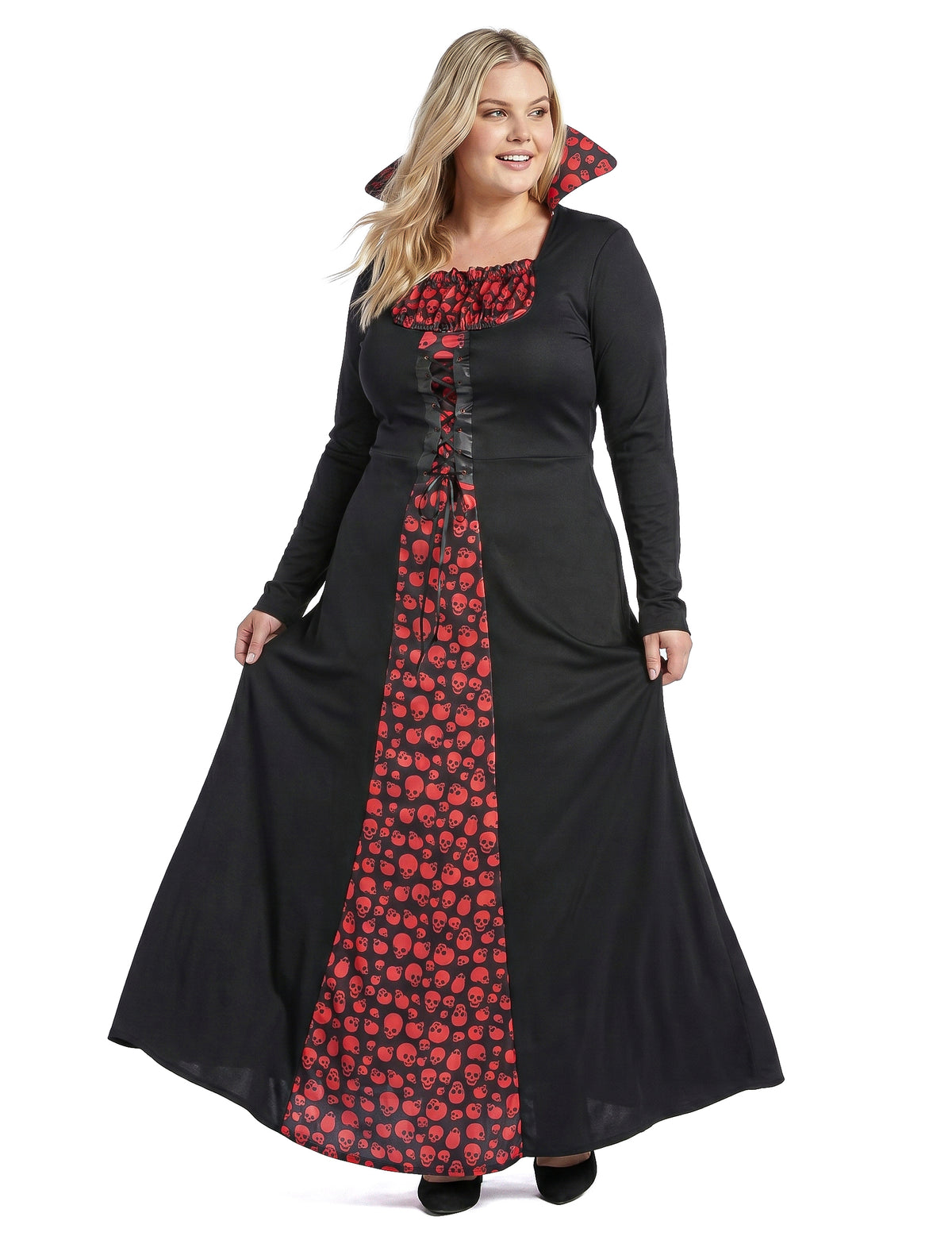 Disfraz de vampira elegante talla grande para mujer