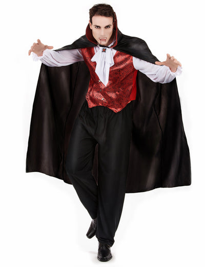 Disfraz de vampiro para hombre para Halloween