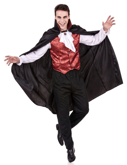 Disfraz de vampiro para hombre para Halloween
