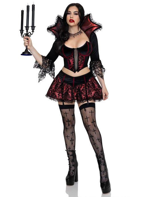 Disfraz de vampiresa sexy barroca para mujer
