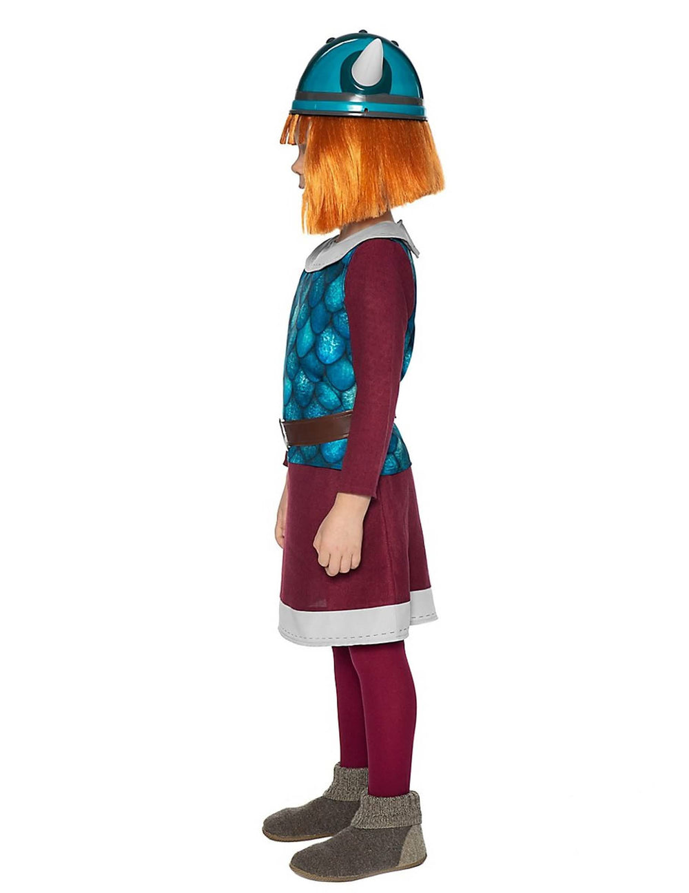 Vista de perfil del disfraz Vic el Vikingo™ para niño