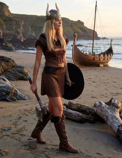 Disfraz vikinga sexy mujer