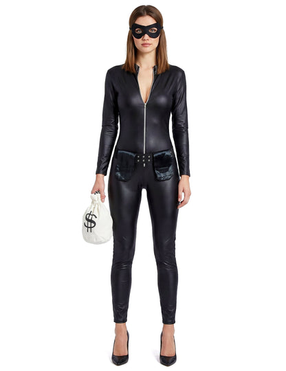 Disfraz de ladrona enmascarada sexy mujer
