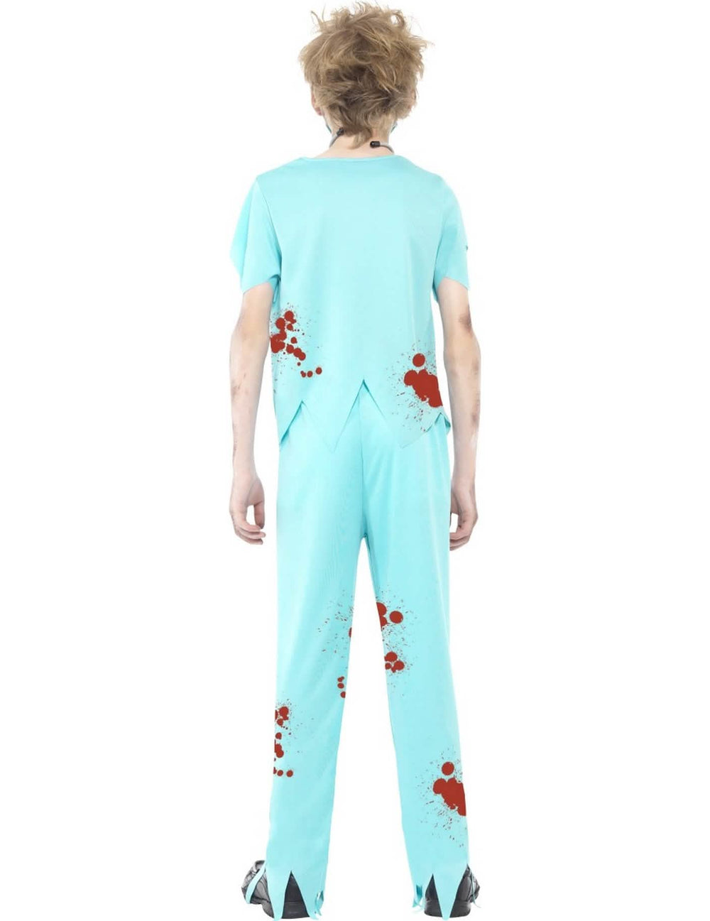 Vue de dos du déguisement docteur zombie pour enfant