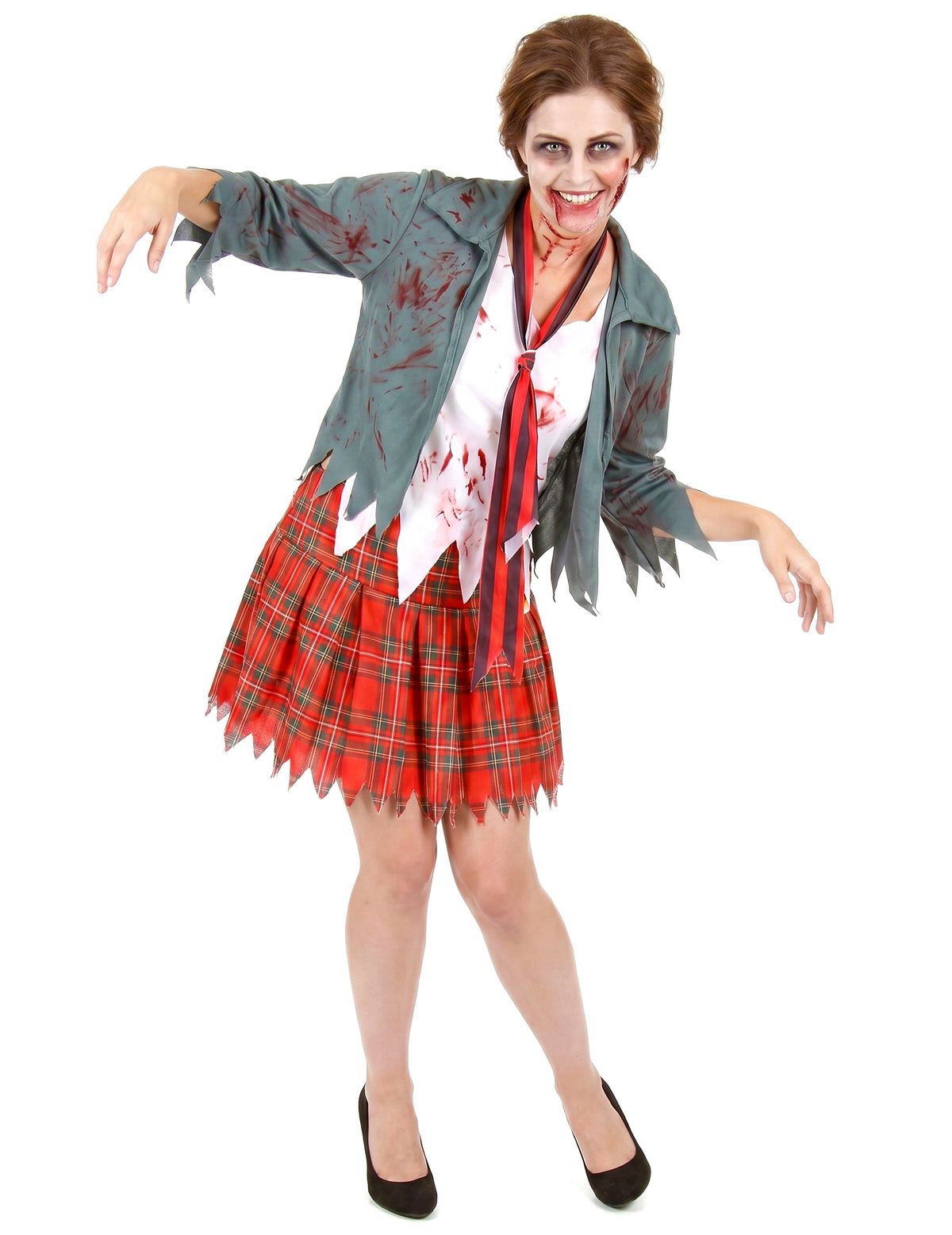 Disfraz de zombie colegiala mujer Halloween