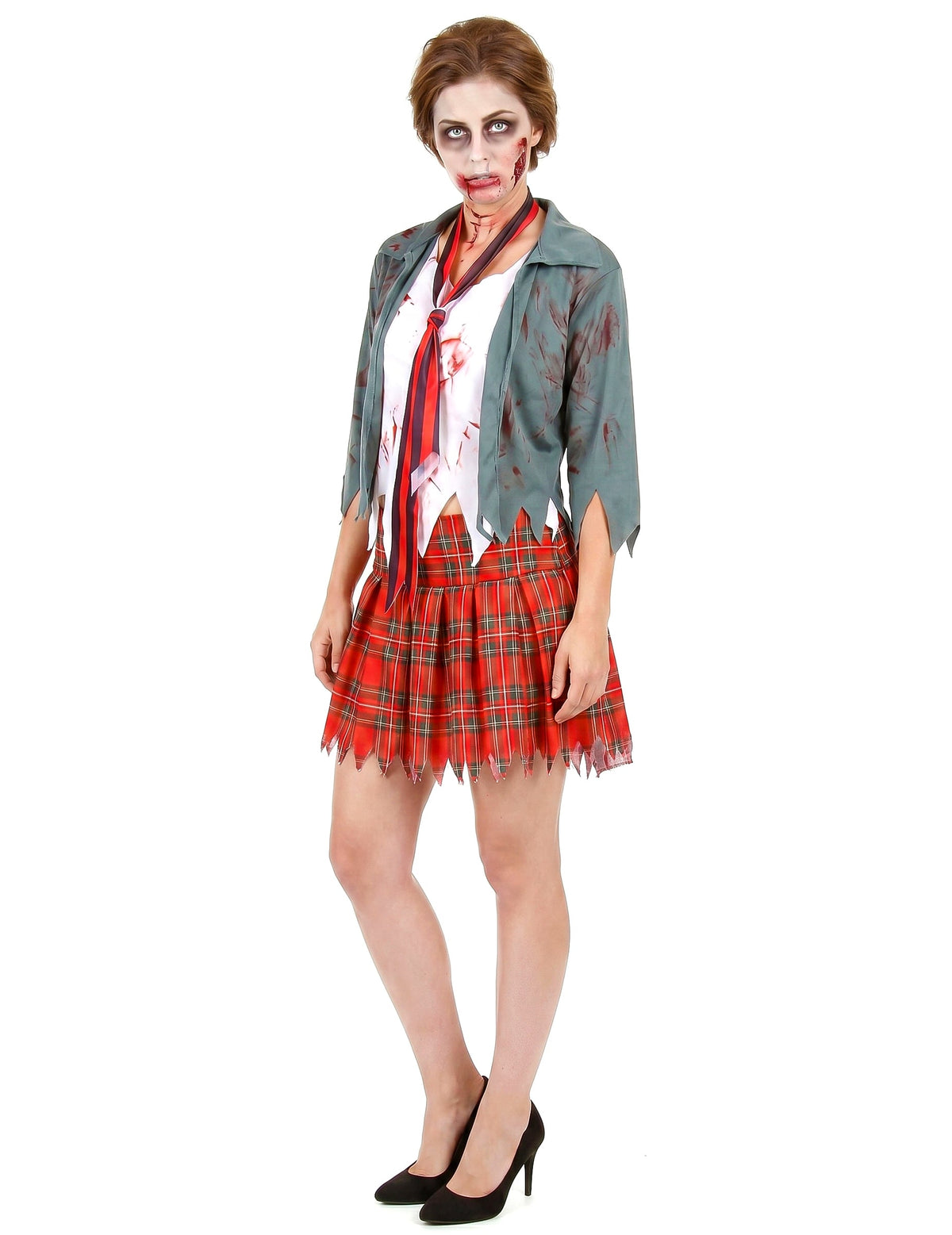 Disfraz de zombie colegiala mujer Halloween